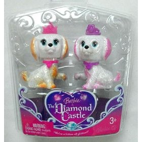 Barbie & The Diamond Castle Puppy Giftset - Orange and Pink