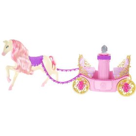 Barbie Princess Charm School Horse And Carriage